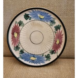 Aster Japan Vintage Colorful Pottery Hand Painted Coaster for Wine Bottles